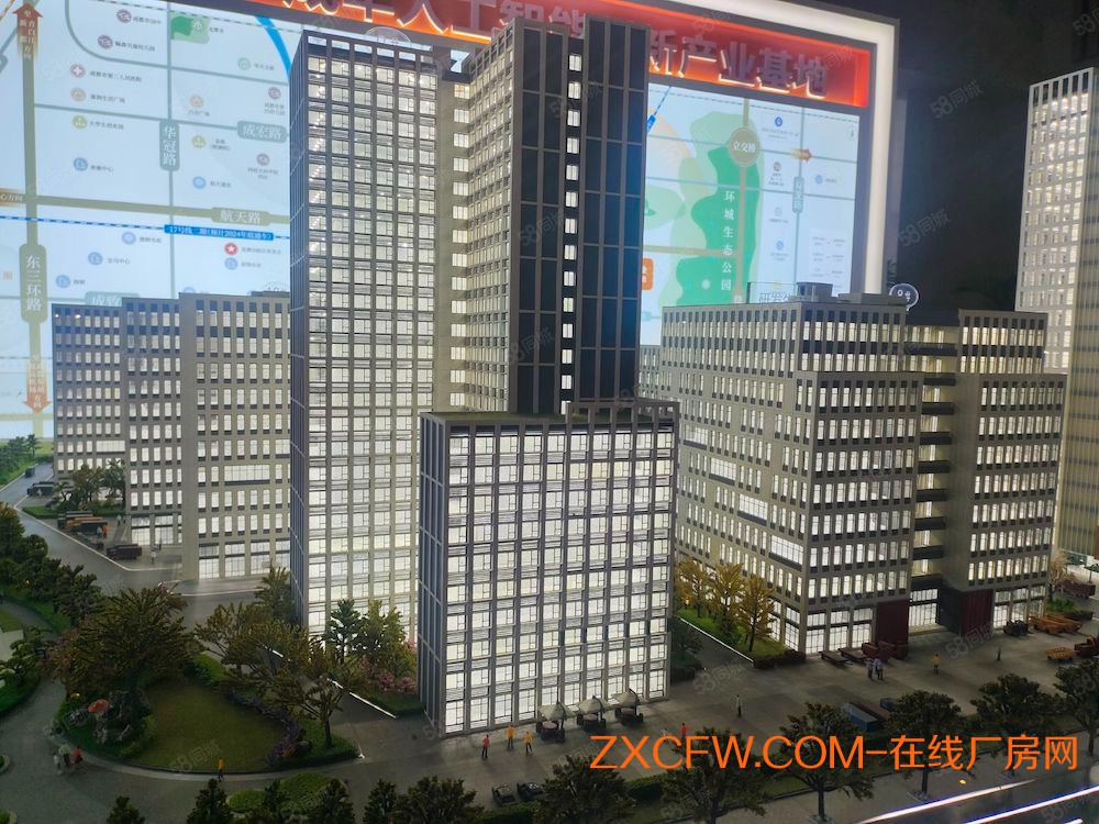 成都龙潭寺全新框架结构厂房出租，主城区地铁站花园式产业园，起租1000平-四川成都成华区厂房出租