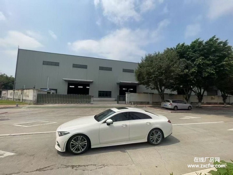 广东惠州厂房出租-惠州大马路边原房东层高8米红本单一层独门独院钢构厂房出租