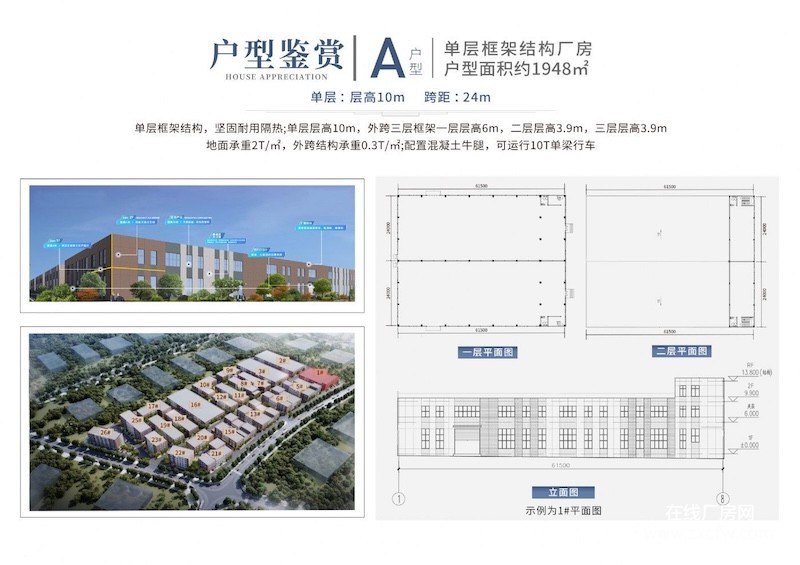 重庆厂房出租-重庆科学城单层两层框架厂房出租，面积1300-6100，可分租