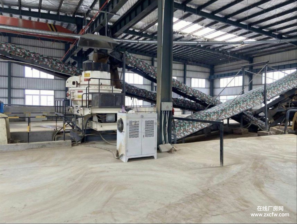 山东青岛厂房出租-莱西7000㎡带设备的砂石料加工厂出租