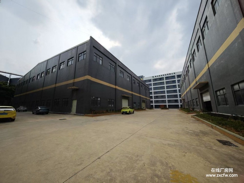 广东广州厂房出租-番禺区8000㎡丙二类消房独院厂房出租 带三层重工业牛角位