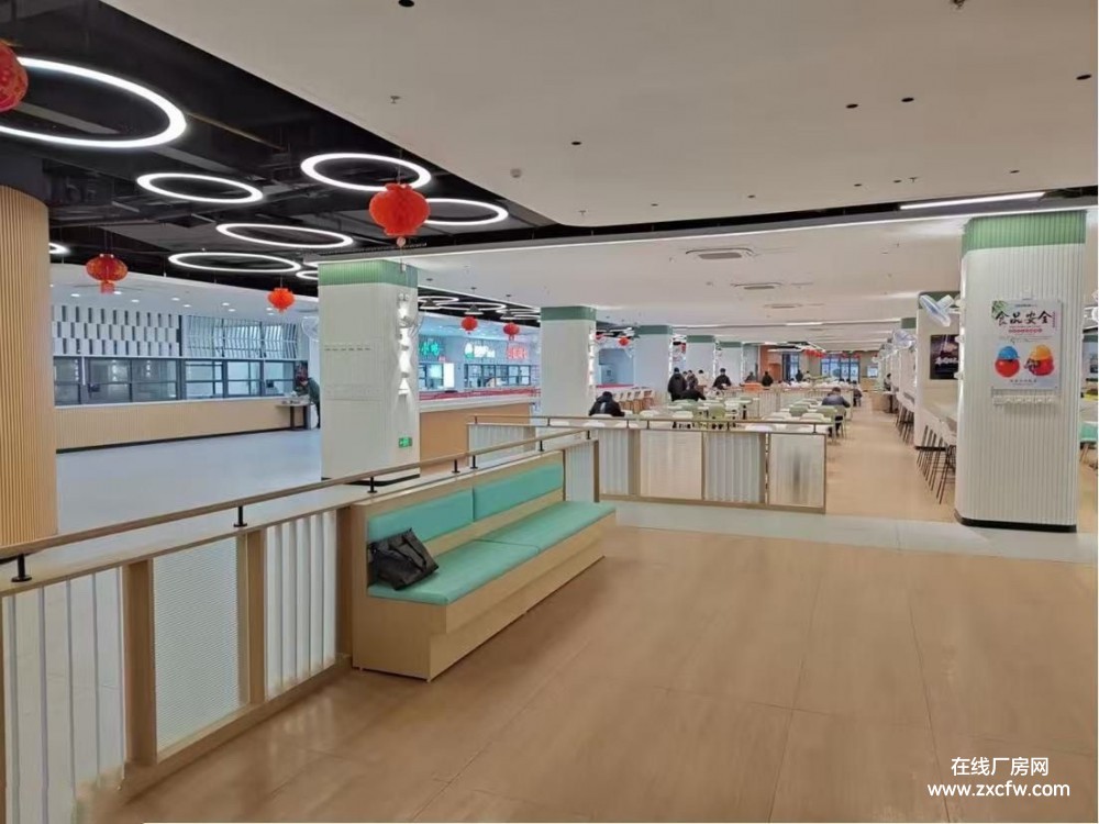 武汉厂房出租-蔡甸5000㎡单层钢结构厂房出租 层高13.2米 园区宿舍食堂配套齐全