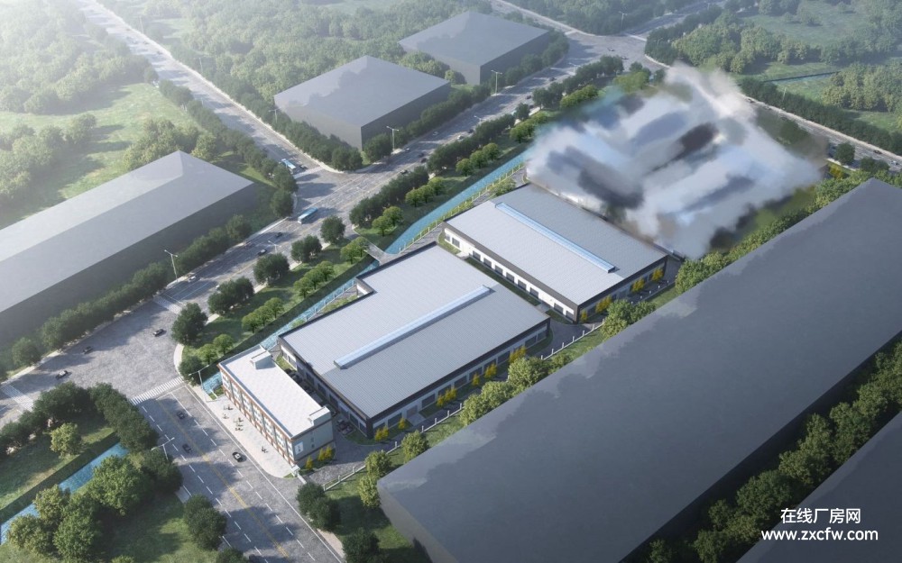 武汉厂房出租-武汉红安县11500㎡全新独院标准厂房出租 有电梯行车独门独院厂房出租