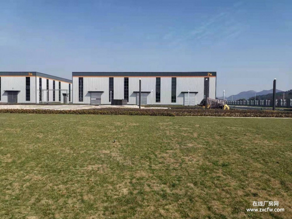 安徽池州厂房出租-池州青阳新河镇工业园一楼8500平方独栋标准钢架厂房出租 交通便利高速路口