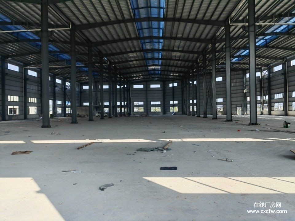 佛山厂房出租-佛山高明独栋全新钢构独院10900平厂房库房出租 带动力电可住宿